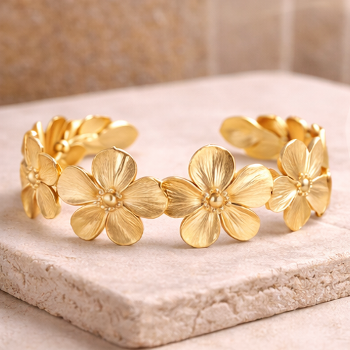 Golden Bloom Cuff