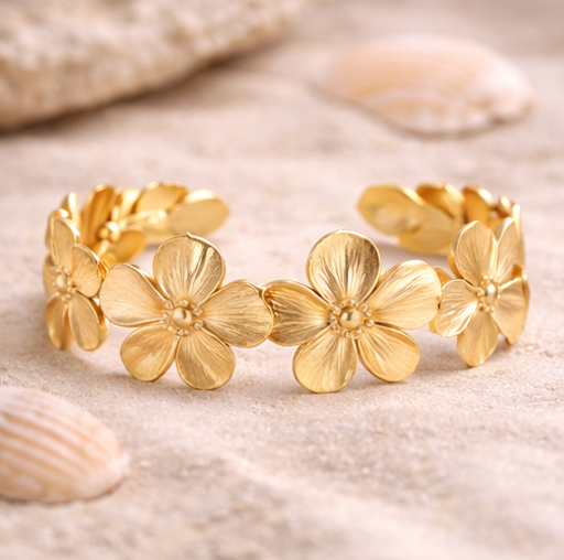 Golden Bloom Cuff