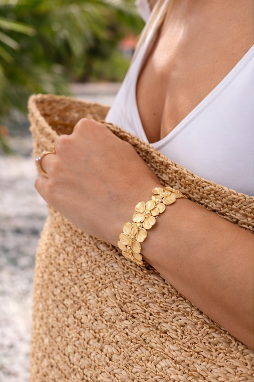 Golden Bloom Cuff