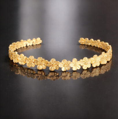 Golden Blossom Cuff