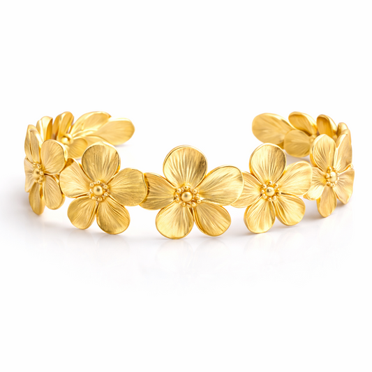 Golden Bloom Cuff