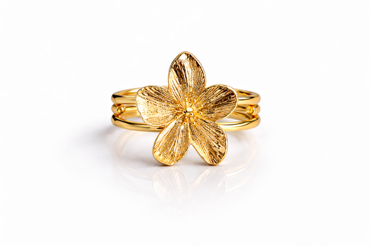 Golden Blossom Ring