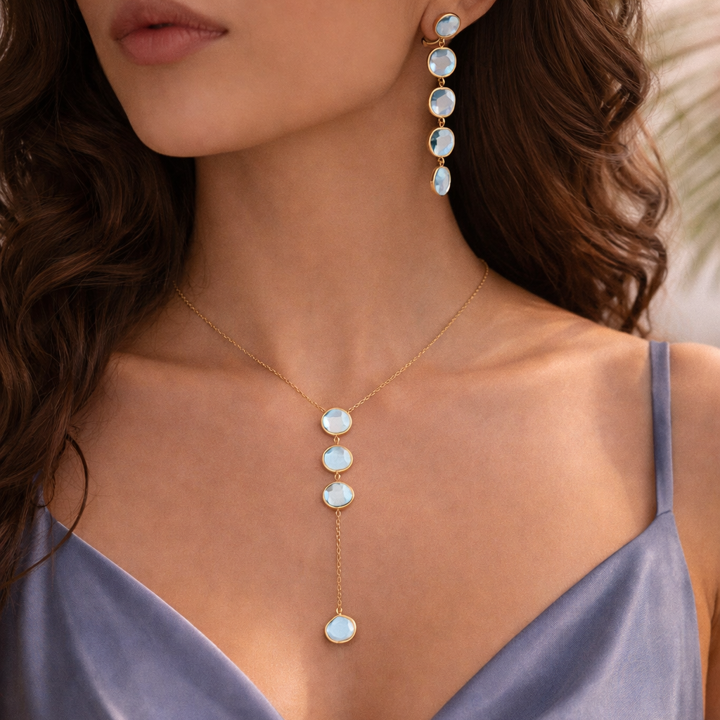 Azure Drop Necklace